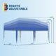 thumbnail image 4 of Historyli Tienda de campaña plegable de 10 x 20 pies, resistente, impermeable, con 3 alturas ajustables, color azul, 4 of 7