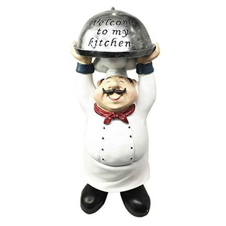 Zebra Statue Home Decor Head Specialty Bistro Chef Holding Welcome To My Kitchen Sign Decor Figurine 14