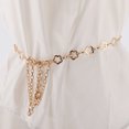 thumbnail image 2 of Unique Bargains 1 Pc Waist Chain Flower Design Adjustable Waist Cord for Women Gold Tone, 2 of 5