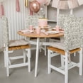 thumbnail image 3 of Farmhouse Sage Green Chair Back Covers, Removable Chair Covers for Dining Chairs Set of 6, Washable Chairs Slipcovers Back Seat Protector for Wedding Party 19"x20", 3 of 9
