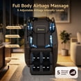 thumbnail image 6 of Real Relax Electric Massage Chair, Zero Gravity Full Body Massage Recliner Chair with 10 Fixed Rollers, Touch Screen Controller, Brown, 6 of 11