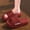 Red, variant on YTCAMLO Letter Printed Pillow Slides Summer Trendy House Slippers Shower Shoes Quick Dry Non Slip Cloud Sandals for Indoor Outdoor, Black 7.5-8.5