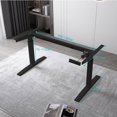 thumbnail image 3 of Electric Computer Table Single Motor Livable Table Stand Electric Livable Office Table Vertical Office Table My Lux Decor Round, 3 of 6