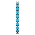 thumbnail image 4 of 1.2 ct Brilliant Round Cut Simulated Turquoise 18K White Gold Eternity Band SZ 6.25, 4 of 6