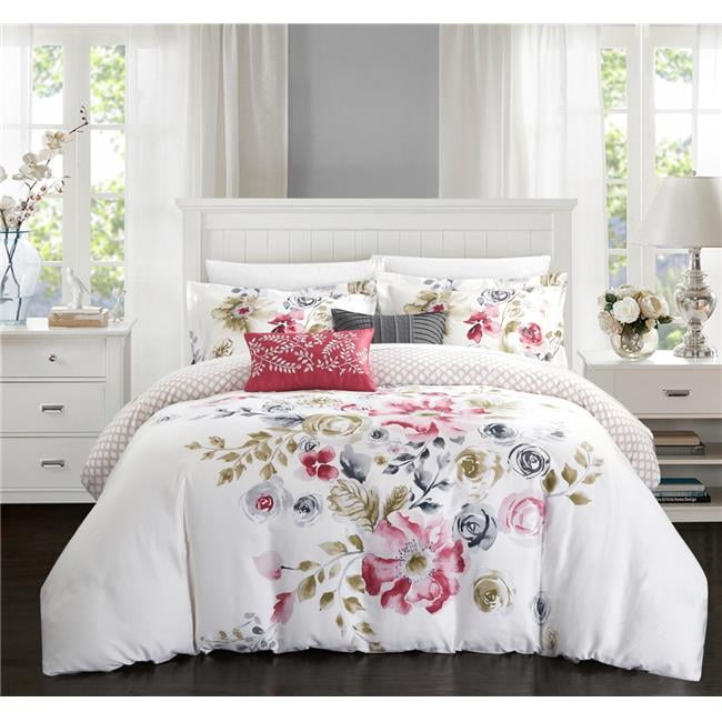 Chic Home CS4718 Dillwyn 5 Piece Large Floral Design Reversible