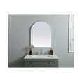 thumbnail image 2 of Metal Frame Arch Mirror 24x30 Inch in Silver, 2 of 9