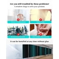 thumbnail image 3 of Window Privacy Film, Teal Green Black Ombre Sun Blocking Window Tint Film Heat Control One Way Blackout Window Film, Teal Gradient Abstract Modern Minimalism Art Non Adhesive Static Cling 23.6x59 In, 3 of 7