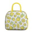 thumbnail image 2 of Lunch Bag Lunch Box for Women Reusable Insulated Lunch Bags,Water-Resistant Lemon Repeat Cooler Lunch Tote Bag, Large Capacity for Work Travel Picnic, 2 of 6