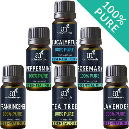 Pure Essential Oil Set (6x10mL) Natural Aromatherapy for Oil Diffuser (Best Essential Oils For Humidifier)