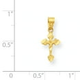 thumbnail image 2 of 10K Yellow Gold Tiny Crucifix Pendant, 2 of 2