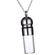 thumbnail image 2 of Collar de urna de cremación,Collar de urna transparente Joyería de cenizas de cremación,Soporte de urna para cenizas Medallón de perfume Recuerdo de urna para mascotas,Regalo de duelo, 2 of 7