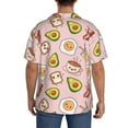 thumbnail image 3 of KLL Breakfast Print Men's Shirt Short Sleeve Button Down Summer Cuba Beach Shirts- XX-Large, 3 of 5