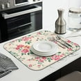 thumbnail image 4 of Microfibre Drying Mat for Kitchen Chinoiserie Beautiful Flowers Art Dish Drying Drainer Mat Absorbent Pioneer Drying Mat Washing Up for Glass, Plate & Cup 16inch X 18inch, 4 of 7