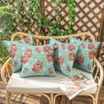thumbnail image 2 of Outdoor Throw Pillow Covers 16x16 Inch Waterproof Spring Summer Pioneer Pink Peel Outdoor Pillow Covers for Patio Funiture Garden Couch, 2 of 7