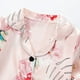 thumbnail image 4 of Odeerbi 1-8 Años Niños Niñas Pijama de Verano de Satén Con Solapa de Muesca Camisas de Manga Corta Pantalones Conjunto de Pijama Con Estampado Floral Suave, 4 of 9