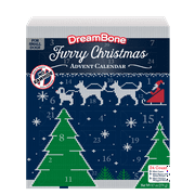 DreamBone Holiday Advent Calendar, 24 Treats, Real Chicken, Rawhide-Free Chews For Small Dogs