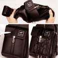 thumbnail image 3 of Leathario Men leather Sling Bag Chest Bag Shoulder Bag Crossbody Casual Bag Pack Multipurpose, 3 of 7