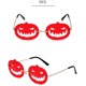 thumbnail image 5 of Guardurnaity Gafas, calabaza, calabaza, gafas sin montura, calabaza y duraderas, de moda y adecuadas para fiestas, brotes, sombrilla. Cadenas y cordones para anteojos naranja, 5 of 6