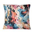 thumbnail image 3 of Designart "Tribal Pink Blue Evolution II" Abstract Throw Pillow - Modern Pillow For Couch - Insert And Pillows Covers For Living Room Decor, 3 of 5