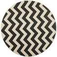 thumbnail image 6 of Safavieh Courtyard Bailey Chevron Indoor/Outdoor Runner Rug, 2'3" x 12', Black/Beige, 6 of 11