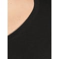 thumbnail image 4 of Terra & Sky Women's Plus Size V-Neck T-Shirt with Long Sleeves, 4 of 5