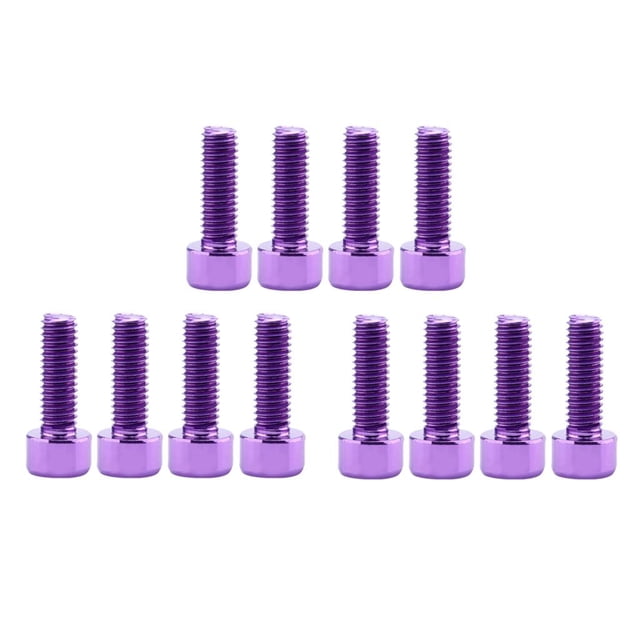 3x 4 Tornillos para Jau de de Agua, Aleación de Aluminio Ligera, Tornillos de de 5 4,3 Mm, entre Colores Soledad Pernos hexagonales de aleación para portabidones