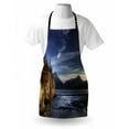 thumbnail image 4 of Alaska Apron, Beach on the Turnagain Arm near Hope Alaska Photography with Wavy Sea and Sunset, Unisex Kitchen Bib with Adjustable Neck for Cooking Gardening, Adult Size, Multicolor, by Ambesonne, 4 of 4