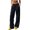 Black, variant on WRFWUL Womens High Waist Wide Leg Pants Elastic Waist Loose Fit Casual Lightweight Running Athletic Trousers with Pockets