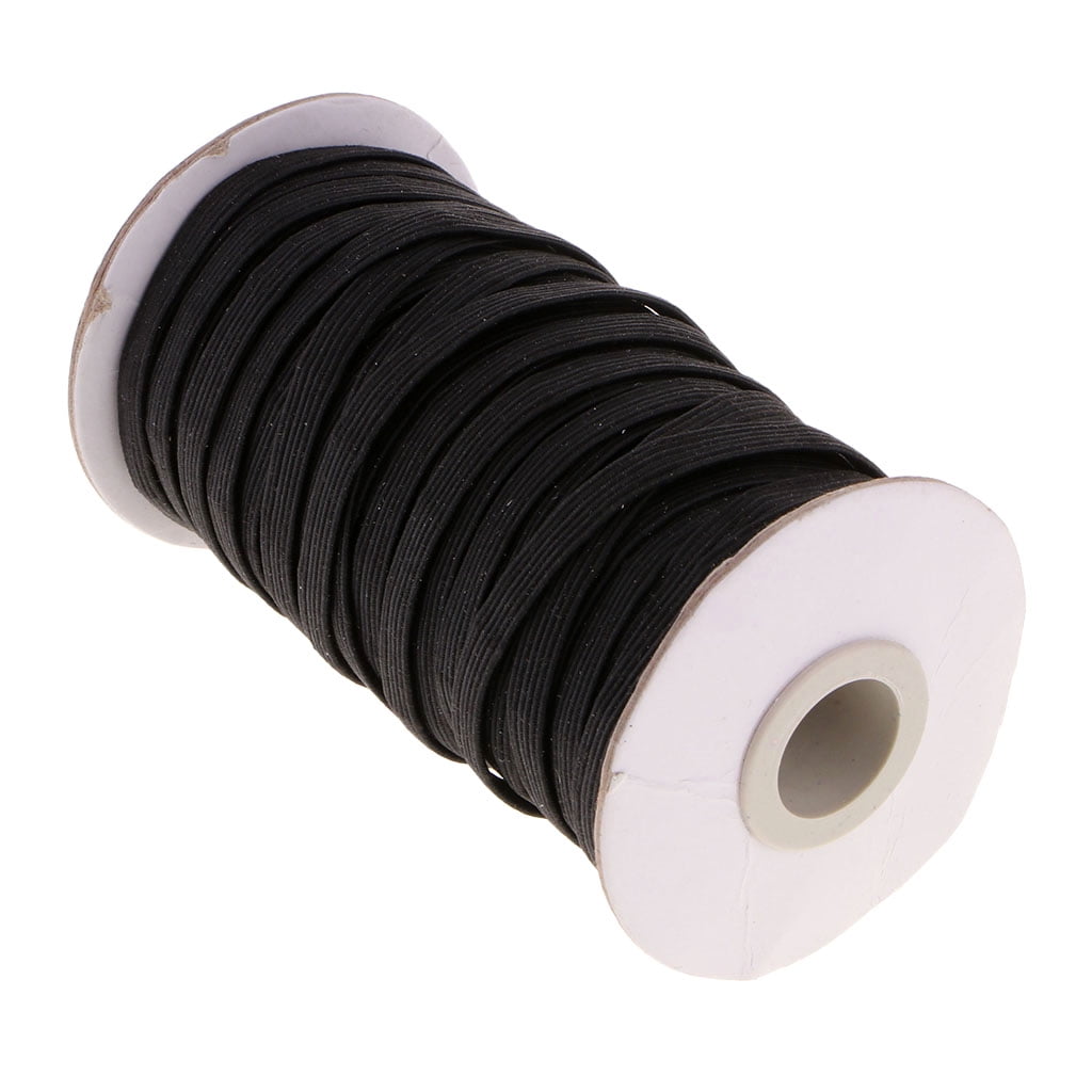 8mm Elastic Stretch Band Elastic Cord Sewing Trim für Kleidung Kleid schwarz 