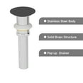 thumbnail image 4 of CASAINC Concrete Oval Bathroom Vessel Sink Black Earth with Matching Drainer, 4 of 9