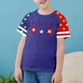thumbnail image 2 of GERsome Toddler Girls Boys American Flag T-Shirts 4th of July Patriotic Tops Unisex Kids Crewneck Short Sleeves Graphic Tee, 9-10Years, 2 of 4