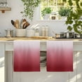 thumbnail image 4 of Red Beige Ombre Kitchen Towels Set of 3, Abstract Modern Art Gradient Soft Microfiber Dish Towels, Absorbent Quick-Dry Washable Dishcloths for Kitchen Cleaning, Drying Dishes, 18x28 Inches, 4 of 9