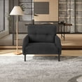 thumbnail image 2 of CQSXDA Comfortable Monochrome Wide Seat Chair in United We Win Corduroy Fabric for Living Rooms and Bedrooms, 2 of 11