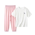thumbnail image 2 of OGLCCG Boys Jogger Set Athletic 2 Piece Summer Outfits Performance Short Sleeve T Shirts and Sweatpants Boys Sweatsuit Set Size 3-16, 2 of 8