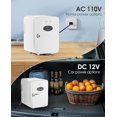 thumbnail image 4 of Skincare Fridge With Dimmable LED Light Mirror, 4L Makeup Mini Fridge for Bedroom, Car, Office & Dorm, Cooler & Warmer, Portable Small Refrigerator for Cosmetics, Skin Care and Food, White, 4 of 7