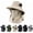 A, variant on UV Protection Bucket Hat with Face Cover, UPF 50+ Sun Protection Hat with Full Face & Neck Coverage(D)
