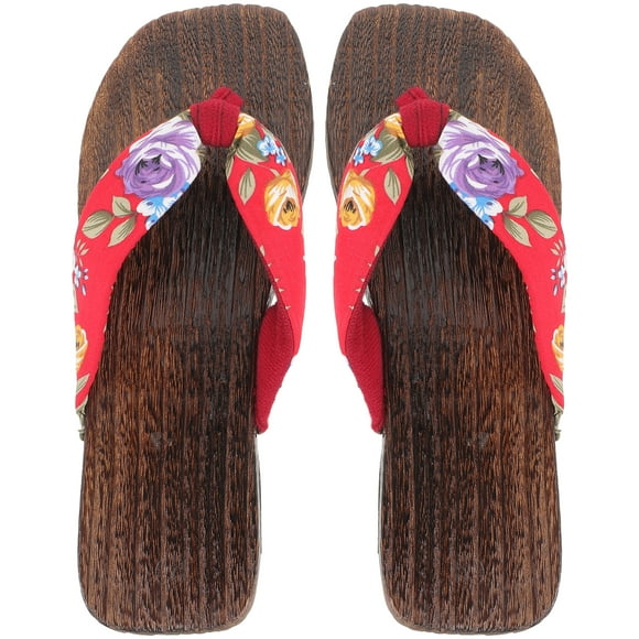 par de zuecos japoneses de madera, sandalias delicadas para mujer, zapatos de uso diario (38)