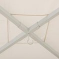 thumbnail image 4 of Sunjoy Pergola moderne en acier 10 x 10 pi avec auvent , blanc, 4 of 10