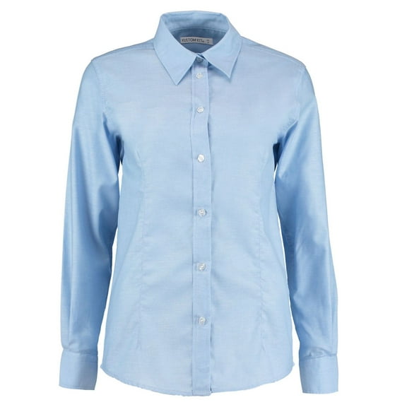Kustom Kit Womens Oxford Tailored Long-Sleeved Shirt
