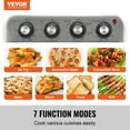 thumbnail image 4 of KFFKFF 7-IN-1 Air Fryer Toaster Oven 18L Stainless Steel 1700W Convection Oven, 4 of 9