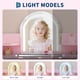 thumbnail image 4 of Rosa 2-in-1 para niños vanity mesa y stool set con mirror: ideal para makeup escritorio para girls aged 3 - 9, 4 of 7