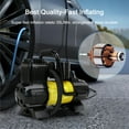 thumbnail image 6 of 5 Heavy Duty Portable 12V 1 Car Tire Inflator Pump Air Compressor 140W 150 PSI, Gold, 6 of 12