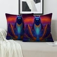 LALILO Throw Pillow Covers Mountain Psychedelic Giant Magic Cushion
