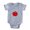 Heather Grey, variant on CafePress - Happy Tomato - Cute Infant Baby Football Bodysuit