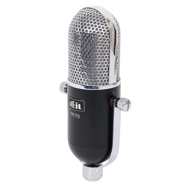 Heil Sound PR77DBK Microphone Dynamique Primé - Microphone pour Podcast, Microphone de Diffusion en Continu et Microphone d'Enregistrement