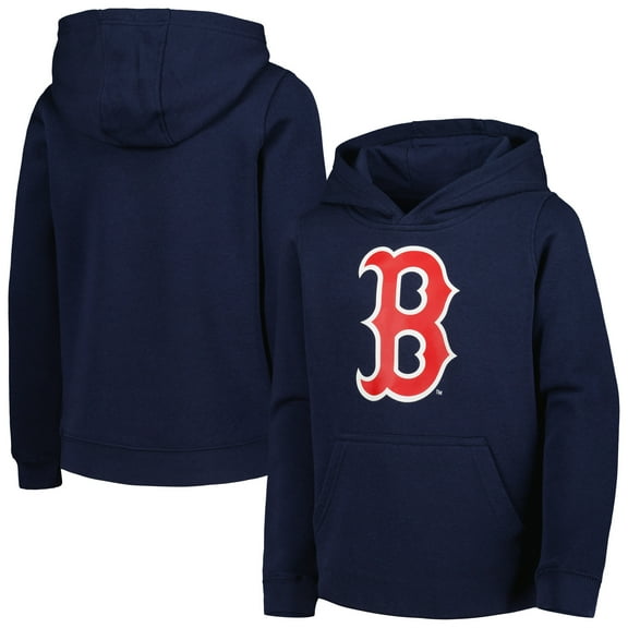 Youth Navy Boston Red Sox Team Primary Logo Pullover Hoodie