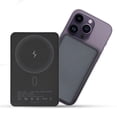 thumbnail image 1 of Power Bank Pila Batería Portatil Kimhi 5000mah Carga Inalambrica Magnetica 15w Carga Rapida Puerto Usb-c Pd20w Ultra Delgado Cargador Para Celular Banco De Energia Con Indicador Led Color Negro, 1 of 7