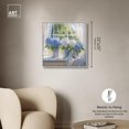 thumbnail image 5 of Sunlit Hydrangeas Canvas Bedroom Paintings by Art Remedy, Silver Frame, 24 x 24, 5 of 7