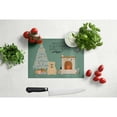 thumbnail image 3 of Carolines Treasures CK7687LCB Fawn English Bulldog Christmas Everyone Glass Cutting Board Large 12H x 16W multicolor, 3 of 3
