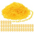 thumbnail image 1 of Uxcell Plastic Chain Links, 200 Feet Safety Chains, Yellow Plastic Chains Large Plastic Chain Long for Barriers, Crowd Control, Queue Lines, Parking, Fences, Gate, Concerts, 1 of 7